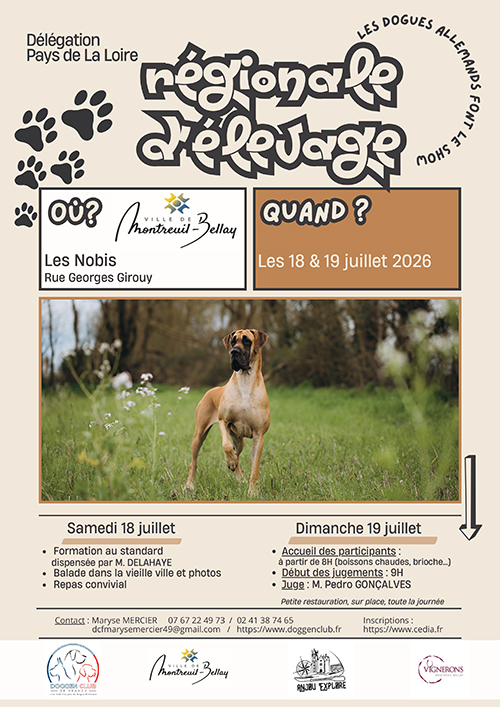 Affiche R.E. Doggen Club - Montreuil-Bellay
