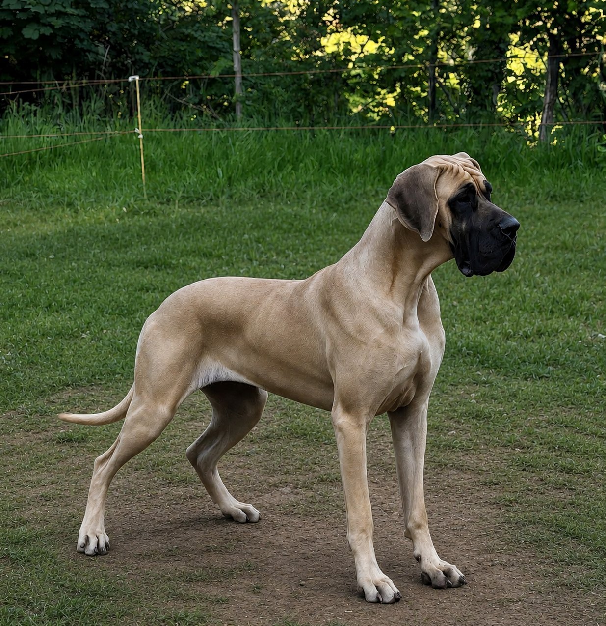 UM ATIKA Du Mourre D'agnies · Dogue Allemand femelle Fauve · LOF 87189 · élevage HENSELER CAMPANA BERNARD