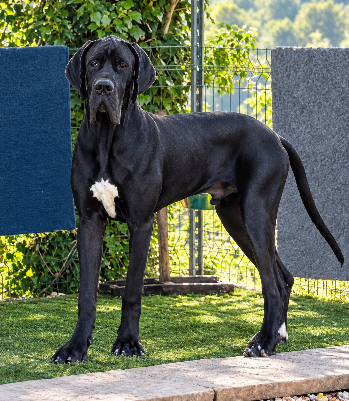 AEMOND DE LA COMTE D'EREBORE · Dogue Allemand mâle Noir · LOF 88463 · élevage DE LA COMTÉ D'EREBORE