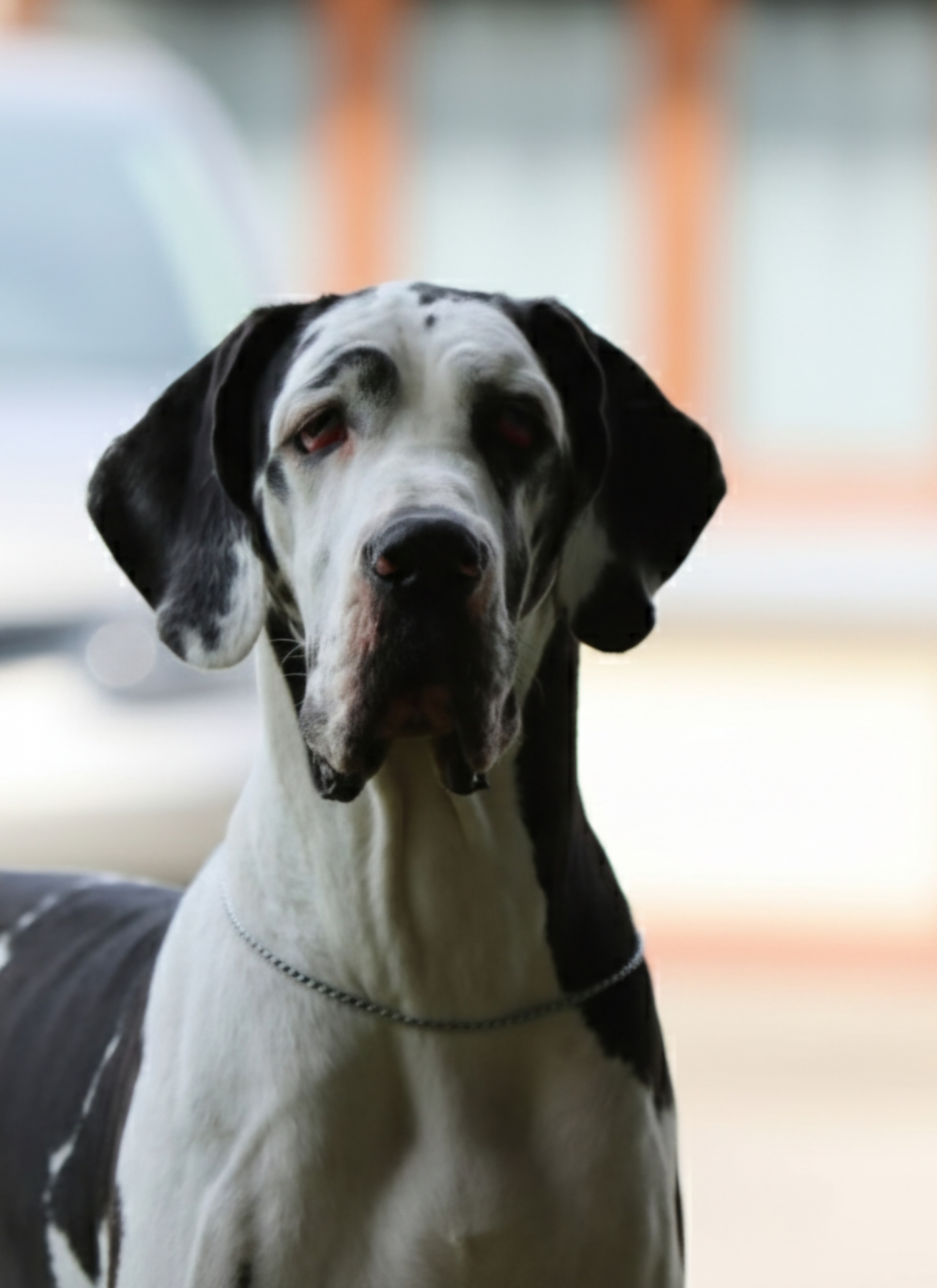 SERVANE DES BLACK DOGS OF GO SPIRIT · Dogue Allemand femelle Blanc bigarré de noir · LOF 84769 · élevage BOUSSEMART GERALDINE