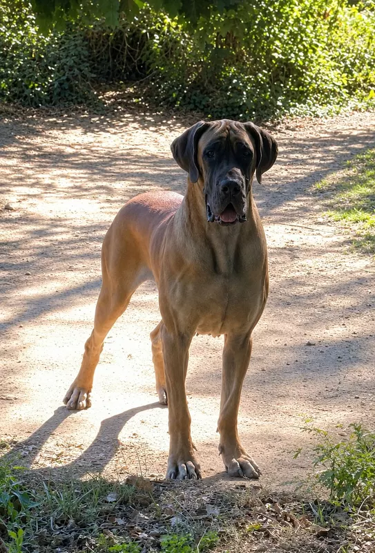 TAKARAH DE BATTHORY · Dogue Allemand femelle Fauve · LOF 85199 · élevage GHACIRI NACIM