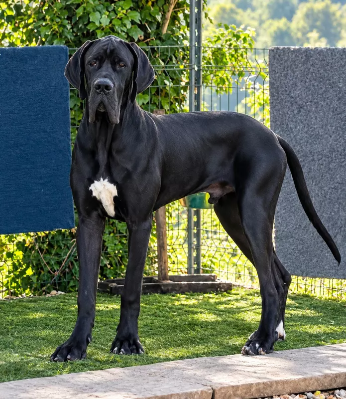 AEMOND DE LA COMTE D'EREBORE · Dogue Allemand mâle Noir · LOF 88463 · élevage DE LA COMTÉ D'EREBORE
