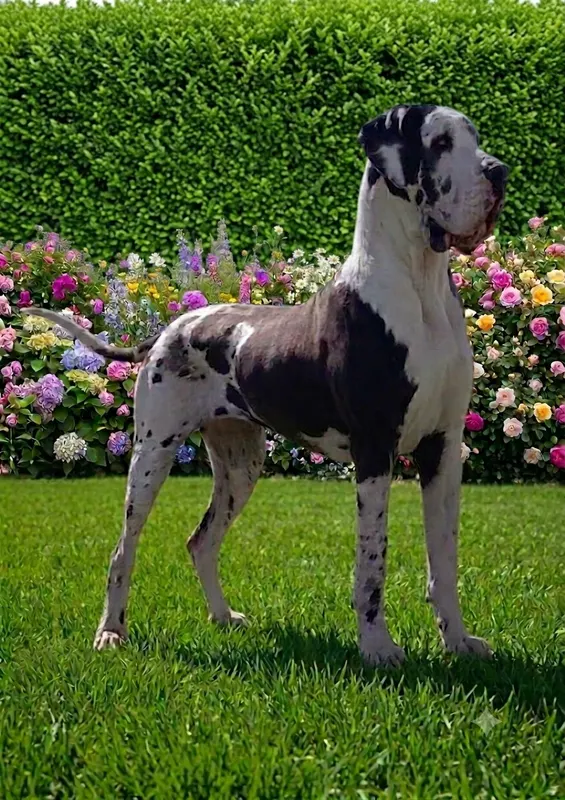 Selene Du Haut Dagour · Dogue Allemand femelle Arlequin · LOF 83957 · élevage Sandrine JENTET-BURGUET