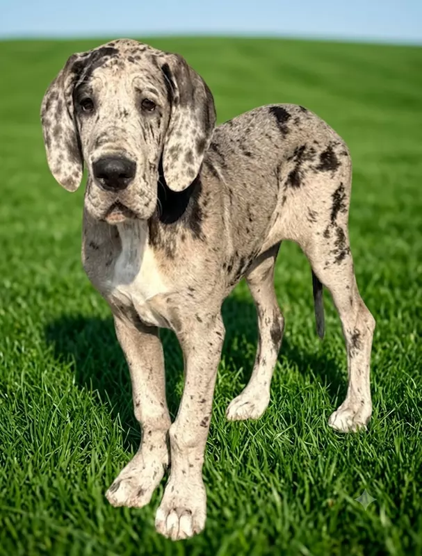 Babylone La Vallée De La Soule · Dogue Allemand femelle Arlequin · LOF 88728 · élevage Sandrine JENTET-BURGUET