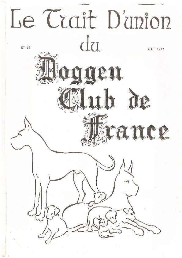 Couverture du Trait d'Union n° 83