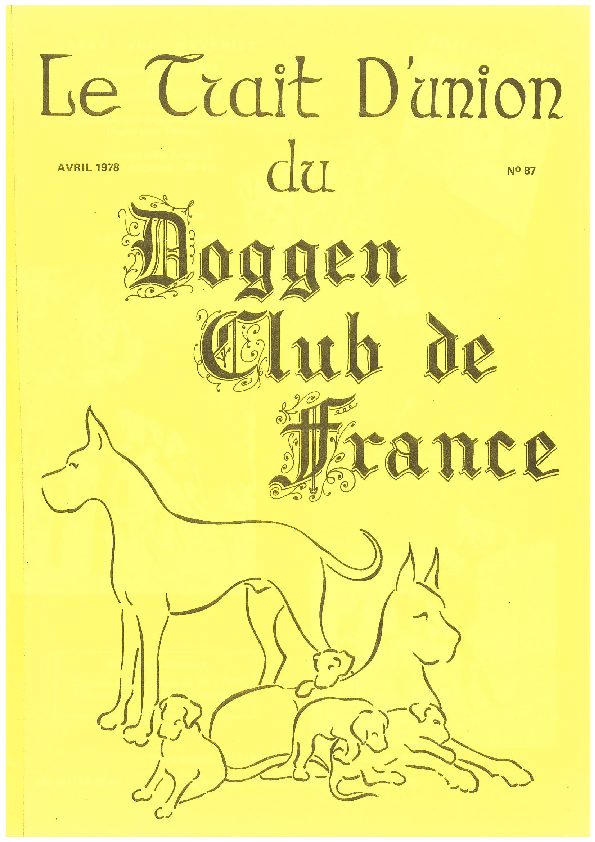 Couverture du Trait d'Union n° 87